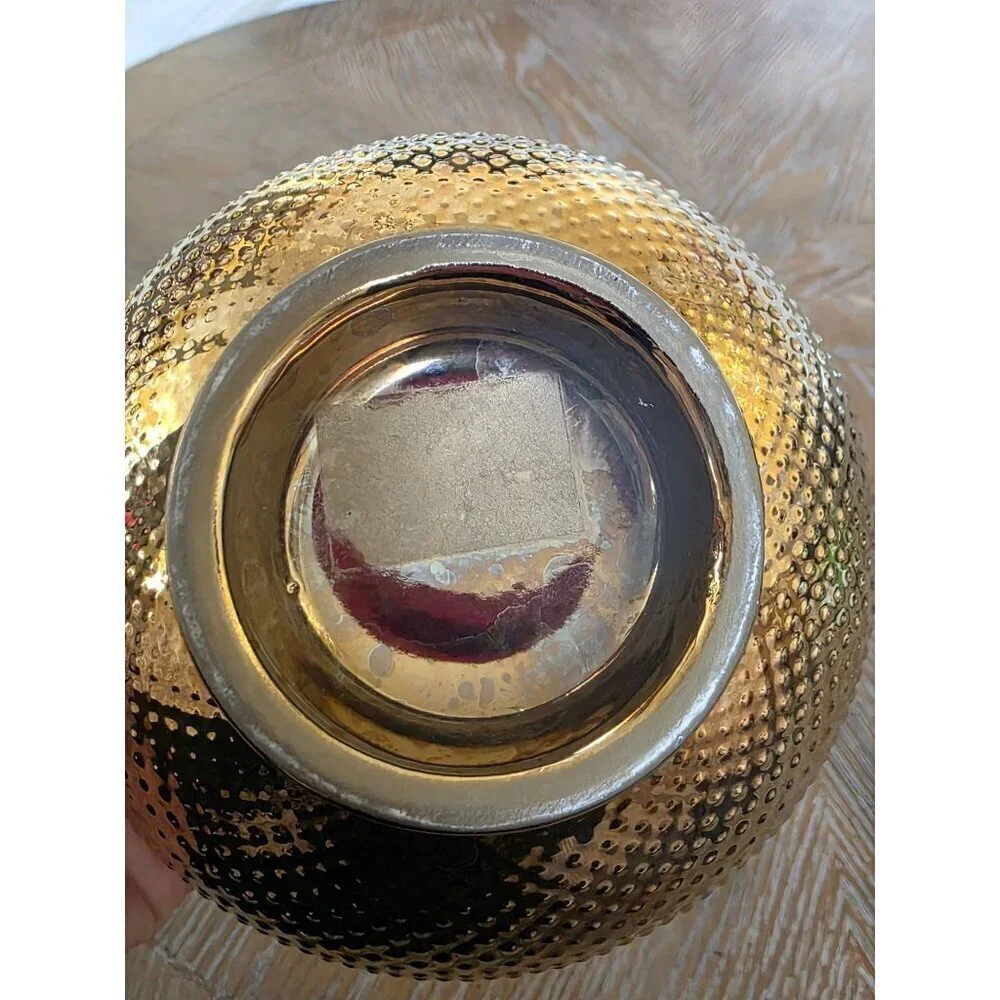 Royal Dining Jumbo‎ Gold Hand painted Hand-Painted Ceramic Bowl Gold-Toned